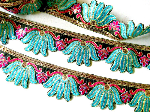 Bordura ricamata con bordo - , ad