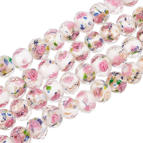 Pezzi perline mm rosa - 60,