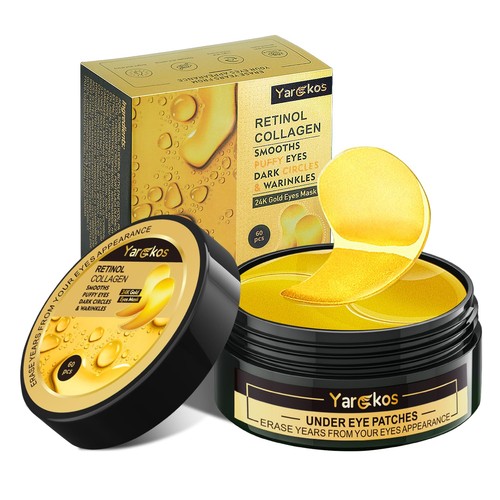 Pezzi patch sotto occhi oro - sotto,