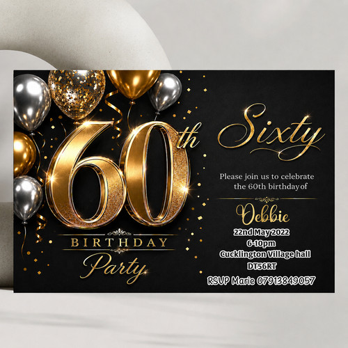 Invito compleanno - , 60°