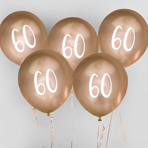 Palloncini oro compleanno - oro, 60°