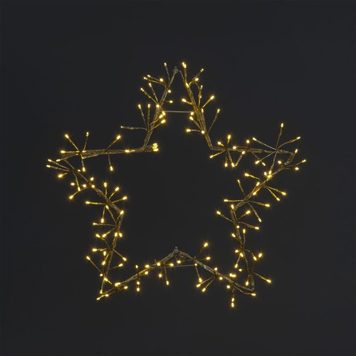 Snowtime luce stella oro - stella,